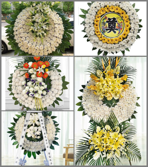 山东泰安岱岳区范镇兴隆村花圈速递